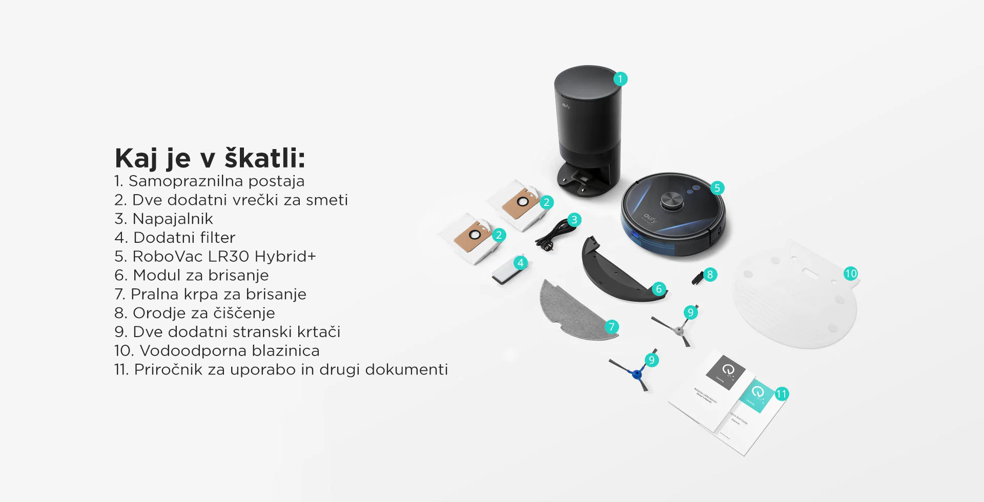 Anker LR30 Hybrid+ robotski sesalnik