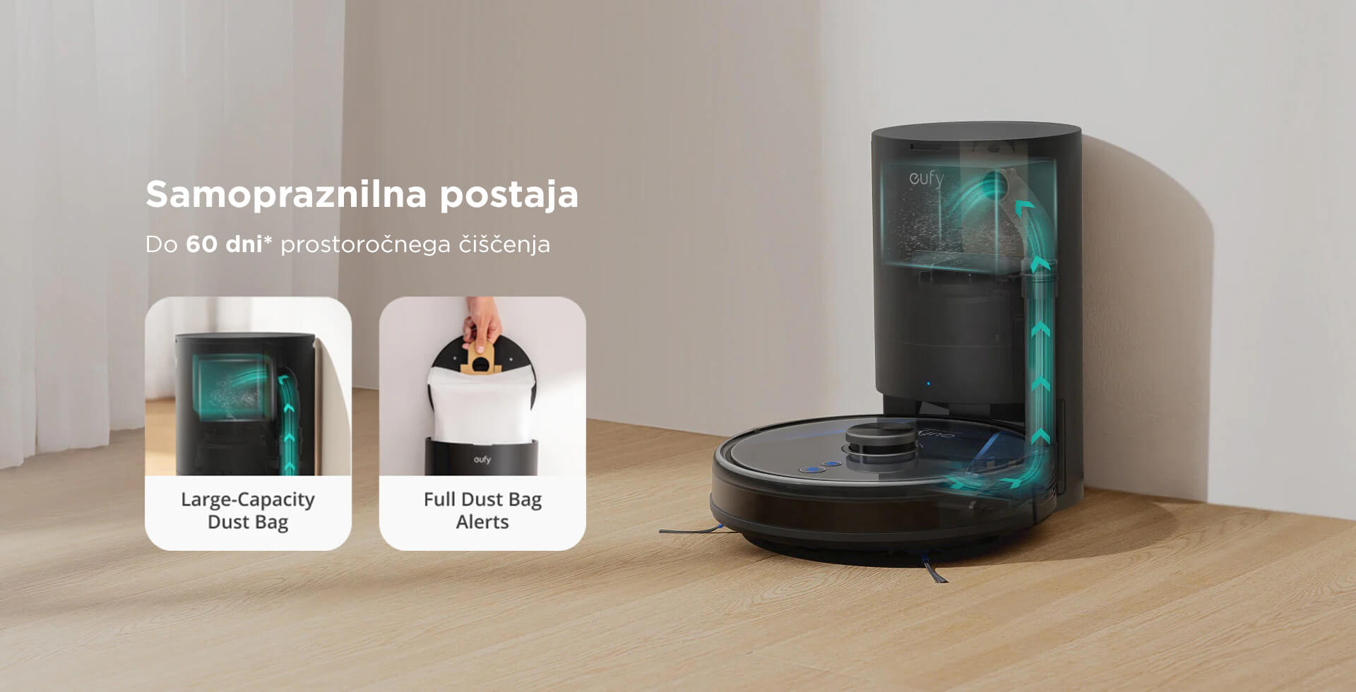 Anker LR30 Hybrid+ robotski sesalnik