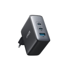 Anker 736 polnilec (Nano II 100 W) z USB-C in USB-A izhodi za hitro polnjenje več naprav hkrati.