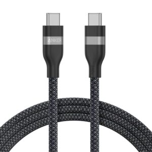 Anker pleteni USB-C na USB-C kabel 240W 0.9m, črn